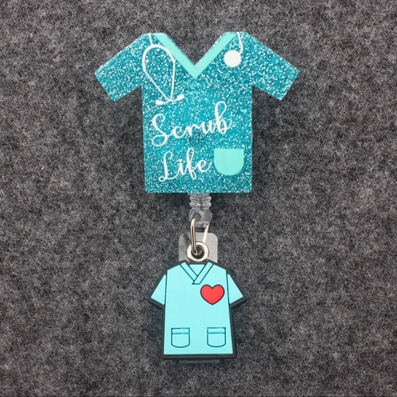 Super cute Nurse healthcare hospital character badge holder - Picture 9 of 11